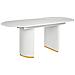 Tavolo Da Pranzo Estensibile Dulverton Bianco 160/200 Cm 90 Cm - Foto miniatura 2