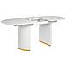 Tavolo Da Pranzo Estensibile Dulverton Bianco 160/200 Cm 90 Cm - Foto miniatura 3