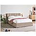 Letto Contenitore Velluto Dreux 140 X 200 Cm Tortora - Foto miniatura 1