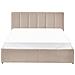 Letto Contenitore Velluto Dreux 140 X 200 Cm Tortora - Foto miniatura 6