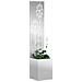 Vaso da Giardino con Pannello Decorativo Argento 32 x 140 cm - Foto miniatura 3