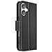 Custodia A Portafoglio Per Iphone 16 Plus In Pelle Premium Con Funzione Stand - Foto miniatura 1