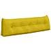 Cuscino per Schiena Giallo 160 x 24 x 50 cm Velluto - Foto miniatura 1