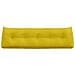 Cuscino per Schiena Giallo 160 x 24 x 50 cm Velluto - Foto miniatura 6