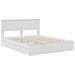 Letto con Contenitore Bianco 160 x 200 cm Legno multistrato - Foto miniatura 4