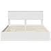 Letto con Contenitore Bianco 160 x 200 cm Legno multistrato - Foto miniatura 8