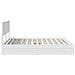 Letto con Contenitore Bianco 160 x 200 cm Legno multistrato - Foto miniatura 9