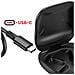 Auricolari Sport Bluetooth Cuffie Aperte A Conduzione Aerea Certificati Ip54, Nero - Foto miniatura 5