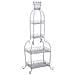 Espositore In Metallo Con 4 Ripiani Cm Grigio 73,03x48,9x188,6h - Foto miniatura 1