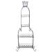Espositore In Metallo Con 4 Ripiani Cm Grigio 73,03x48,9x188,6h - Foto miniatura 2