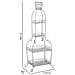 Espositore In Metallo Con 4 Ripiani Cm Grigio 73,03x48,9x188,6h - Foto miniatura 3