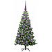 Albero di Natale con 150 LED con supporto Verde 120 cm PVC - Foto miniatura 3