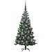 Albero di Natale con 150 LED con supporto Verde 120 cm PVC - Foto miniatura 4