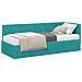 Struttura Letto Angolare con Materasso 2 pcs Turchese Velluto - Foto miniatura 1