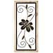 Decorazione In Metallo 3d Fiori 47-marrone-metallo-26x2,5x60 Cm - Foto miniatura 1