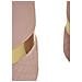 Set 2 Pouf Contenitore Sheffield In Velluto Rosa Con Fascia Dorata Ø37x42 E Ø28x35 Cm - Foto miniatura 3