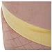 Set 2 Pouf Contenitore Sheffield In Velluto Rosa Con Fascia Dorata Ø37x42 E Ø28x35 Cm - Foto miniatura 5