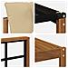 Set di divani da esterno con cuscino 9 pcs Naturale e Beige - Foto miniatura 7