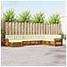 Set divani 8 pcs Naturale e Crema Legno di Acacia Massello - Foto miniatura 2