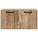 Mobile Porta TV da Muro Rovere Artigianale 59,5 x 31 x 30 cm - Foto miniatura 4