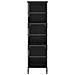 Libreria Rovere nero 78,5 x 33 x 117,5 cm metallo PB - Foto miniatura 3