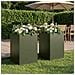 Vaso da giardino 2 pz Verde Oliva 50 x 50 x 75 cm - Foto miniatura 2