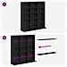 Mobile per CD Rovere Nero 96 x 23,5 x 97,5 cm - Foto miniatura 8