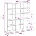 Mobile per CD Rovere Nero 96 x 23,5 x 97,5 cm - Foto miniatura 9
