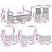 Set Divano da Giardino 7 pz Grigio e Grigio Scuro polyrattan - Foto miniatura 6