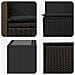 Set di divani 8 pz Nero Rattan sintetico e Acciaio - Foto miniatura 4