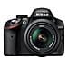 D3200 Nero Kit 18-55 VR + SD Lexar 8 GB Sensore CMOS Risoluzione 24,2 Mpx Processore EXPEED 3 Display 3" Filmati Full HD - Foto miniatura 5