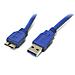 ICOC MUSB3-FL-010 - Cavo USB 3.0 A maschio / MIC B maschio 1 m FLAT - Foto miniatura 2