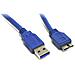 ICOC MUSB3-FL-010 - Cavo USB 3.0 A maschio / MIC B maschio 1 m FLAT - Foto miniatura 1