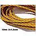 Cavo Telato Dorato Antichizzato Oro 3 Poli 1,5mm Conf. 10mt - Foto miniatura 1