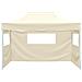 Gazebo Professionale Pieghevole Con 3 Pareti 3x4m Acciaio Crema - Foto miniatura 7