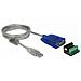 Adapter Usb Type-a To Serial Rs-422/485 Db9 With Surge Protection 600 W And Extended Temperature Range - Serieller Adapter - Usb2.0 - Rs-422/485 - Blau (64055)  - Foto miniatura 1