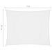 Parasole a Vela in Tessuto Oxford Rettangolare 3,5x5 m Bianco - Foto miniatura 6