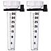 Pluviometro Trasparente Set Di 2 Con Supporto Giardino Precipitazioni Misuratore Grande Gage 35 Mm M Plastica 2er Pack - Foto miniatura 1