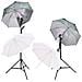 Kit Studio Foto con Luci Softbox Ombrelli Fondale e Riflettore - Foto miniatura 4