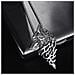 Collana Con Pendente Lupo Silver - Foto miniatura 3