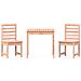 Set Bistrot Da Giardino 3 Pz In Legno Massello Di Douglas - Foto miniatura 2