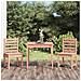 Set Bistrot Da Giardino 3 Pz In Legno Massello Di Douglas - Foto miniatura 1