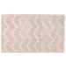 Tappeto Casa Bagno Morbido In Tinta Unita Zig Zag Modello Zigzagaria Vari Colori 50x80 Rosa - Foto miniatura 1