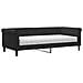 Divano Letto Con Materasso Nero 90x200 Cm In Velluto - Foto miniatura 1