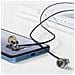 Auricolari Cablati Usb-c In-ear Microfono E Tasti Argento - Foto miniatura 2