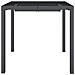 Tavolo Da Giardino Antracite 80x80x72 Cm Acciaio - Foto miniatura 3