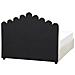 Letto Contenitore Velluto Bianco Sporco 160 X 200 Cm Vincennes - Foto miniatura 7