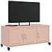 Mobile TV Rosa 100,5x39x43,5 cm in Acciaio - Foto miniatura 2