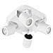 Plafoniera Da Soffitto Lampada Tonda 4 Porta Faretto Orientabile Gu10 Bianco - Foto miniatura 1