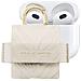 Mini Borsa Per Airpods 3 Modello Flo Textured Zebra Con Moschettone, Beige - Foto miniatura 1
